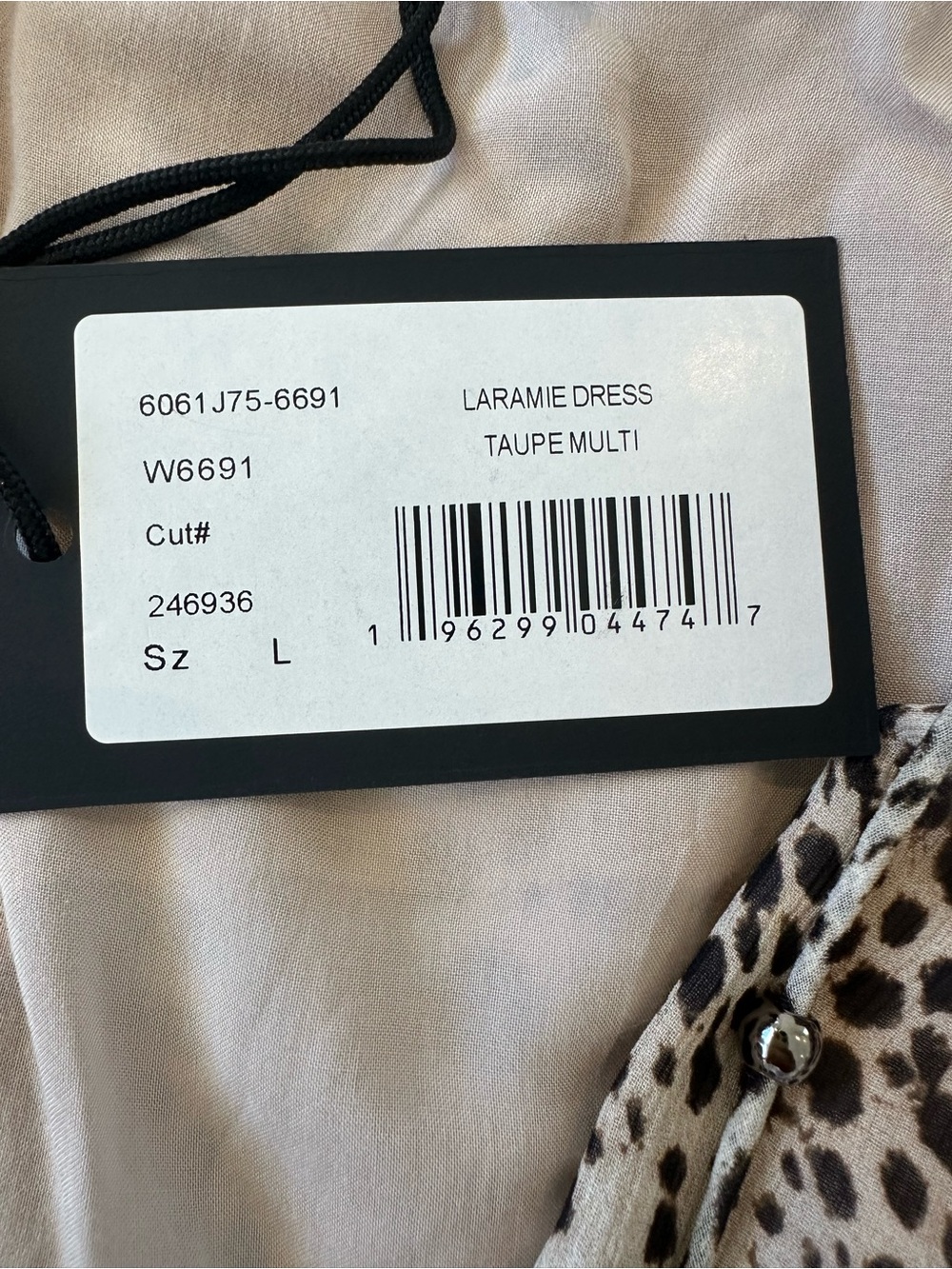 NWT Paige Laramie Leopard Silk Dress - Picture 13 of 14
